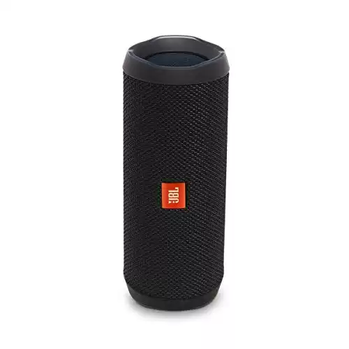 JBL Flip 4, Black - Waterproof, Portable & Durable Bluetooth Speaker - Up to 12 Hours of Wireless Streaming - Includes Noise-Cancelling Speakerphone, Voice Assistant & JBL Connect+