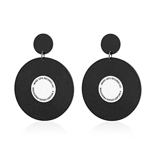 Vinyl Record Earrings