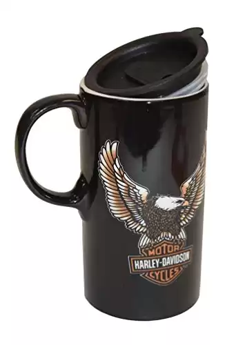 Harley-Davidson Travel Latte Mug, Bar & Shield Eagle Tall Boy, 21 oz. 3TBT4907