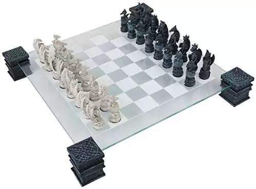 Nemesis Now Dragon Chess Set 43cm Black