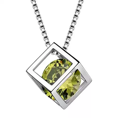 August Birthstone Necklace