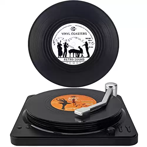 Vintage Vinyl Record Coasters