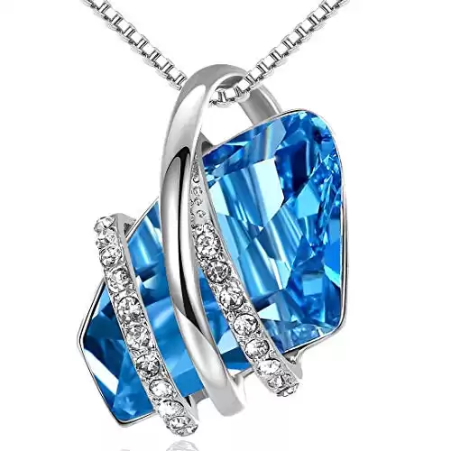 Aquamarine Birthstone Pendant Necklace