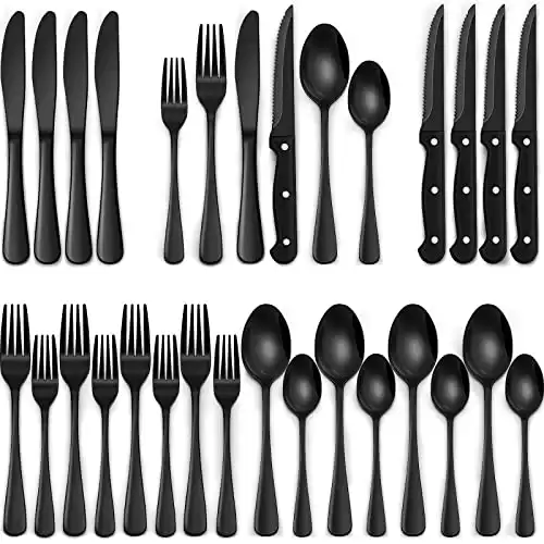 Utterly Black Utensil Set