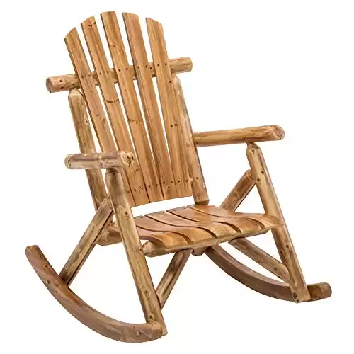 Rustic Wooden Rocking Chair