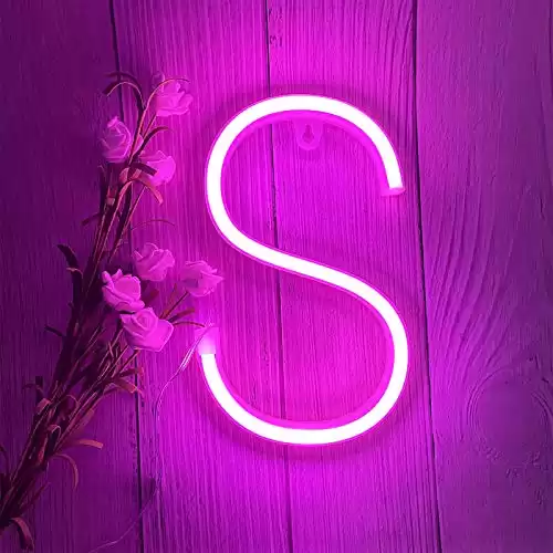 S-Letter Neon Light