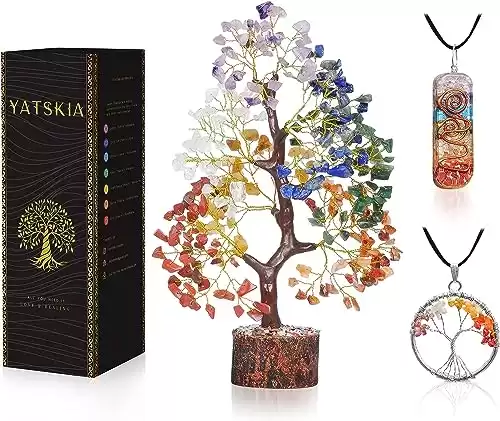 Nature's 7 Chakra Crystal Tree