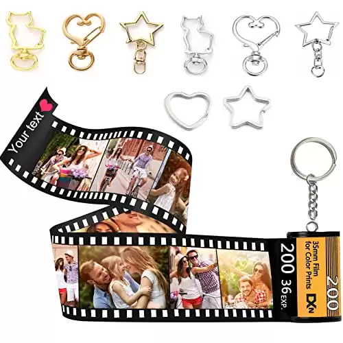 Personalized Photo Reel Keychain