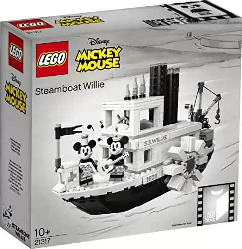 LEGO Ideas 21317 Disney Steamboat Willie Building Kit (751 Pieces)