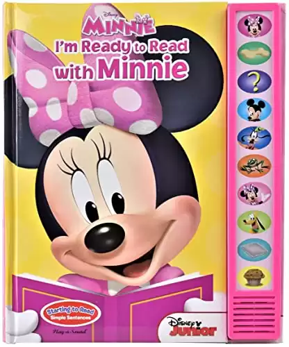 Disney Minnie Mouse - I'm Ready to Read with Minnie Interactive Read-Along Sound Book - Great for Early Readers - PI Kids